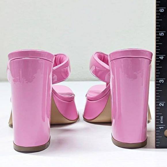 Gia Borghini Women's Gia 17 Pink Patent Platform Sandals Size 36.5 IT MSRP $475 - Picture 9 of 11